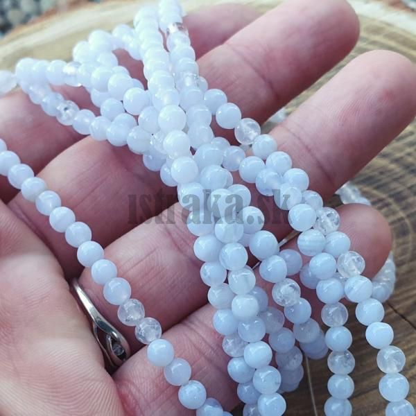 Chalcedn korlky 4mm nra