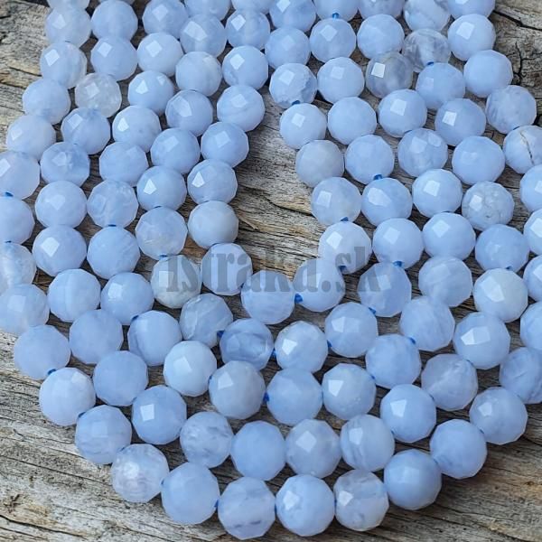 Chalcedn korlky 4mm brsen polnra