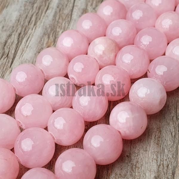 Jadeit korlky 8mm pinkie nra