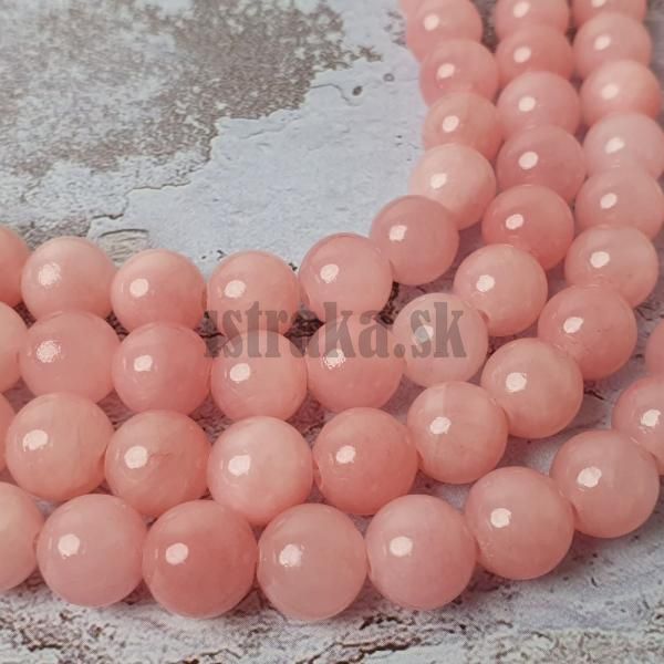 Jadeit korlky 8mm pinkie nra