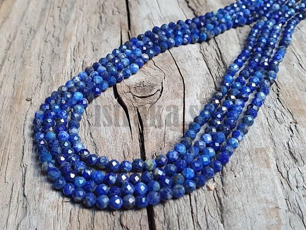 Lapis lazuli korálky 3mm brúsené šnúra