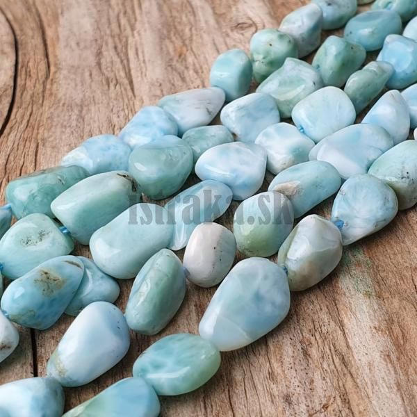 Larimar korlky nugety A kvalita polnra