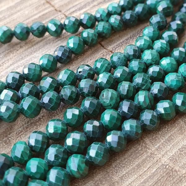 Malachit korlky 4mm brsen polnra