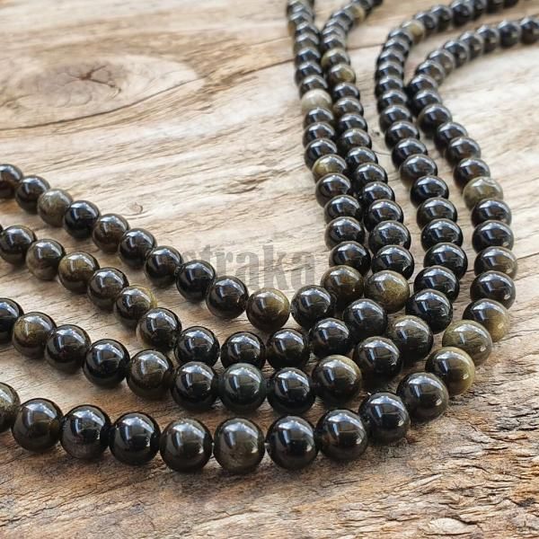 koralky-obsidian-zlaty-leskle-6mm-hladke-gulicky-cierne-zlate-na-naramky-nahrdelniky