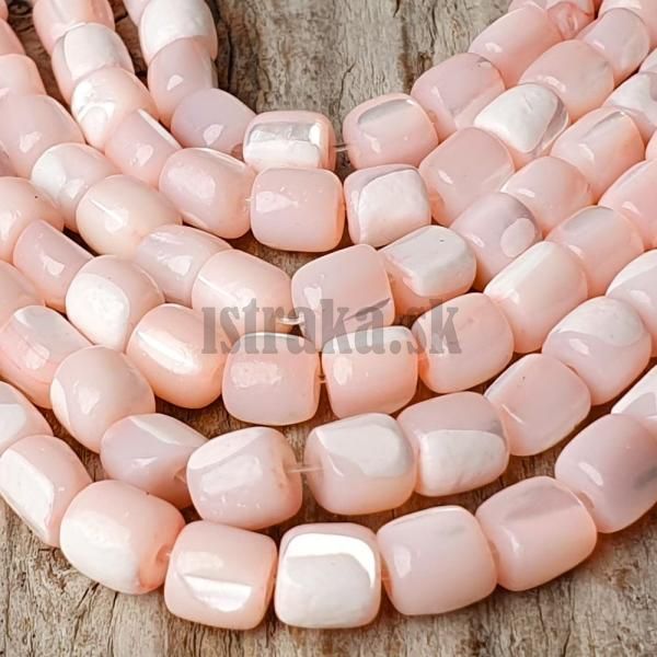 Perle korlky 6x5mm sdky lososov polnra