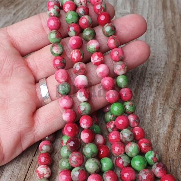 koralky-mozaikovy-tyrkys-ruzovozelene-synteticky-8mm-leskle-hladke-goralky-farebne-na-nara