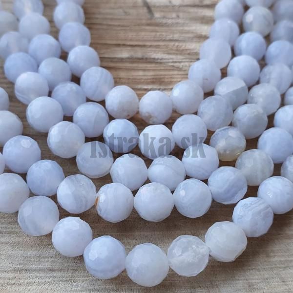 Chalcedn korlky 6mm brsen polnra