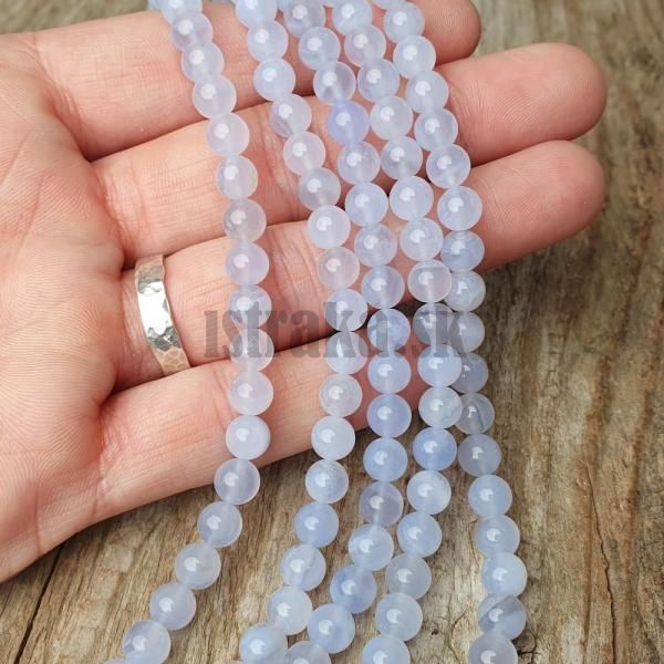 Chalcedn korlky 6mm polnra