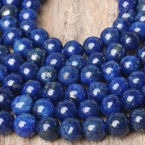 Lapis lazuli dofarbovan korlky 4mm leskl nra