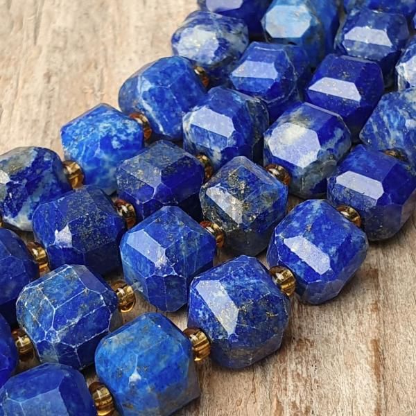 Lapis lazuli A kvalita korlky 8mm kocky brsen polnra