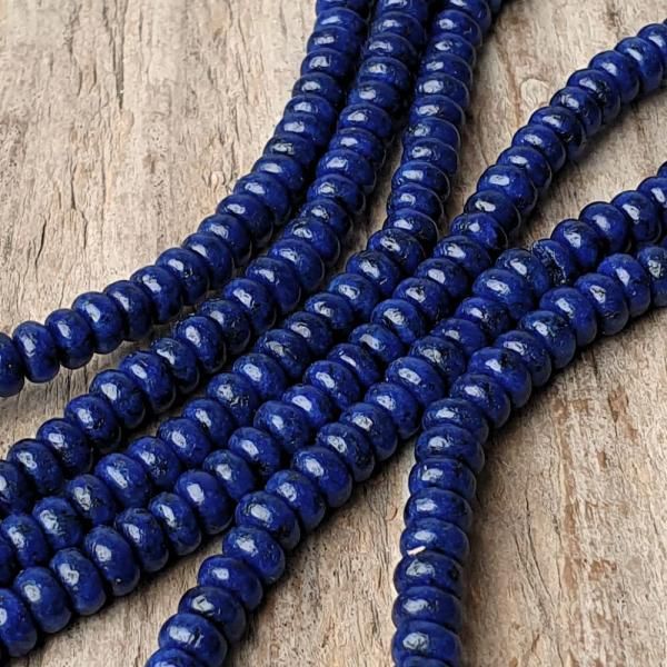 Lapis lazuli korlky 4x2mm zke rondelky polnra