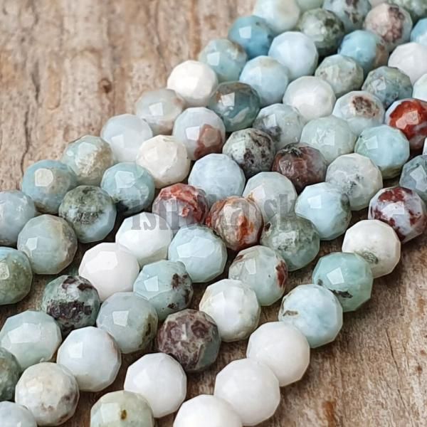 Larimar mix farieb korlky 4mm polnra