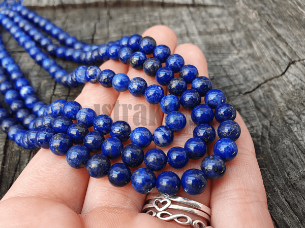 Lapis lazuli Afganistan korlky 6mm A kvalita polnra
