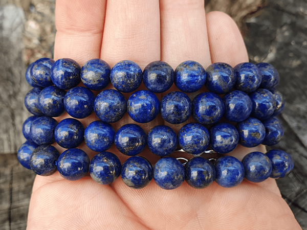 Lapis lazuli korálky 8mm polšnúra