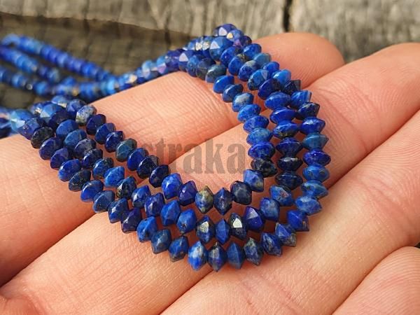 Lapis lazuli korlky 3mm ufo brsen polnra