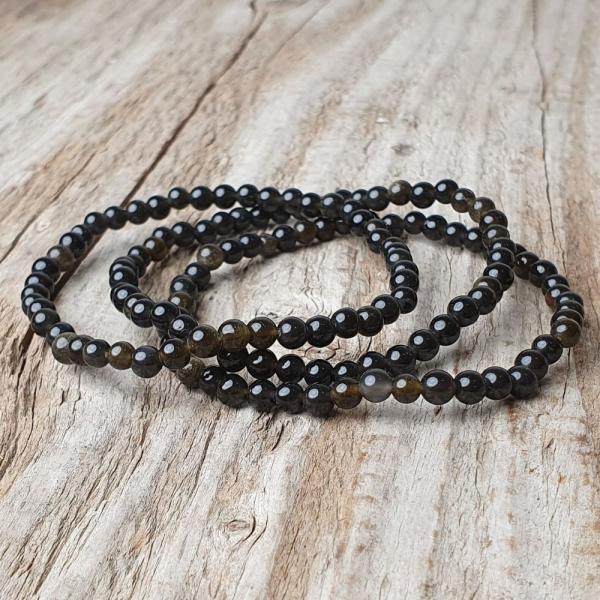 N�ramok obsidi�n zlat� 4mm
