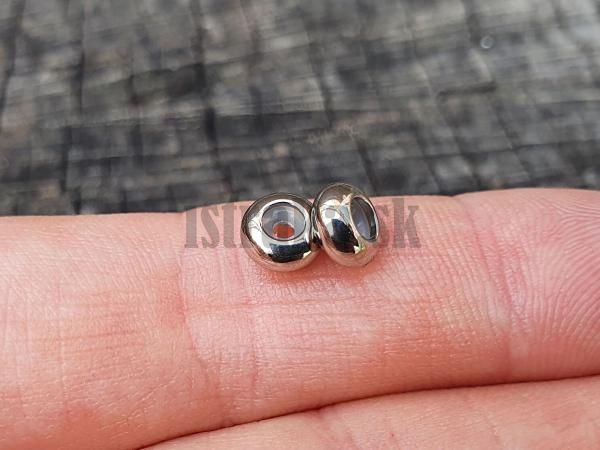 Korlka so zarkou 6x3mm nerez 2 ks