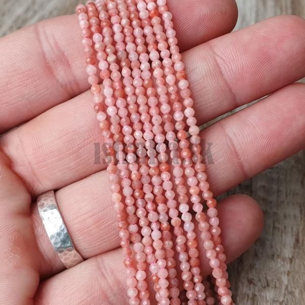 Rodochrozit korlky 2mm brsen nra