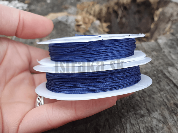 nrka nylonov 0,5mm denim modr 9m