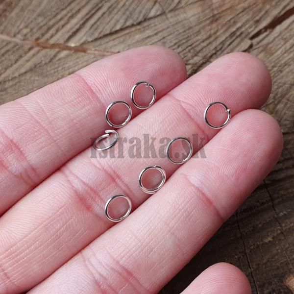 Spojovacie krky 6mm starostrieborn 200 ks